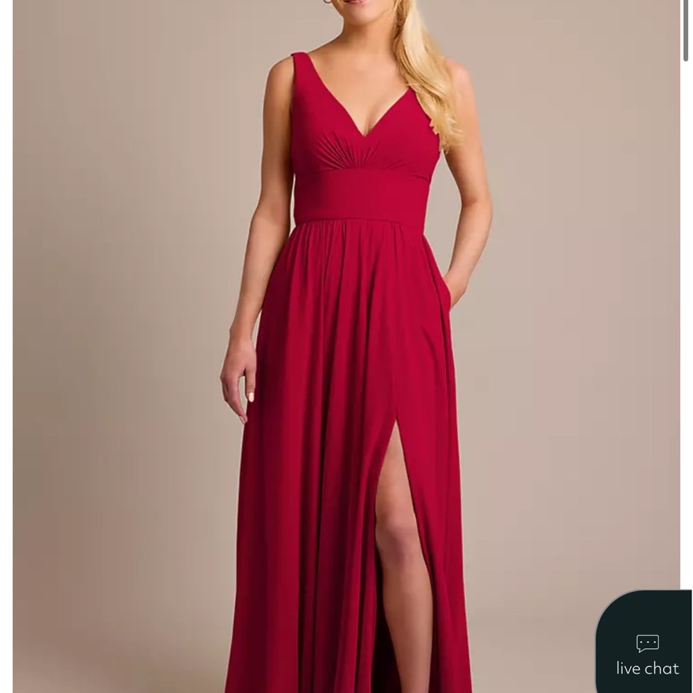 Elegant Red Evening Gown or Bridesmaid Dress
